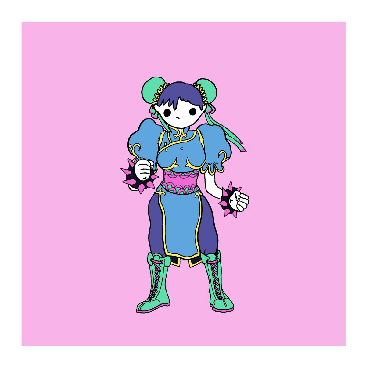 Joypad Titans ~ Chun-Li from Street Fighter Illustrazione JoyPad Titans di Chun-Li da Street Fighter