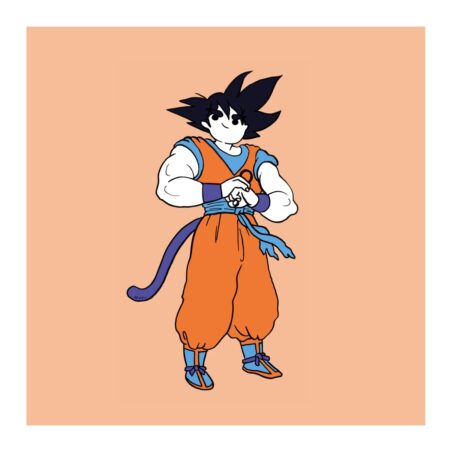 Illustrazione JoyPad Titans di Goku da Dragon Ball