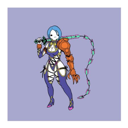 Illustrazione JoyPad Titans di Ivy Valentine da Soul Calibur