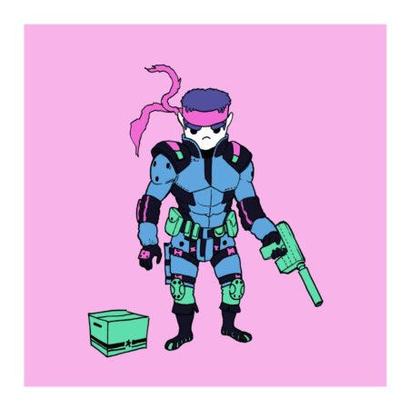 Illustrazione JoyPad Titans di Solid Snake da Metal Gear Solid
